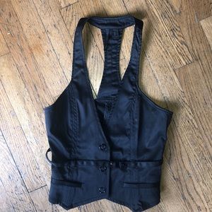 MANGO tuxedo vest top